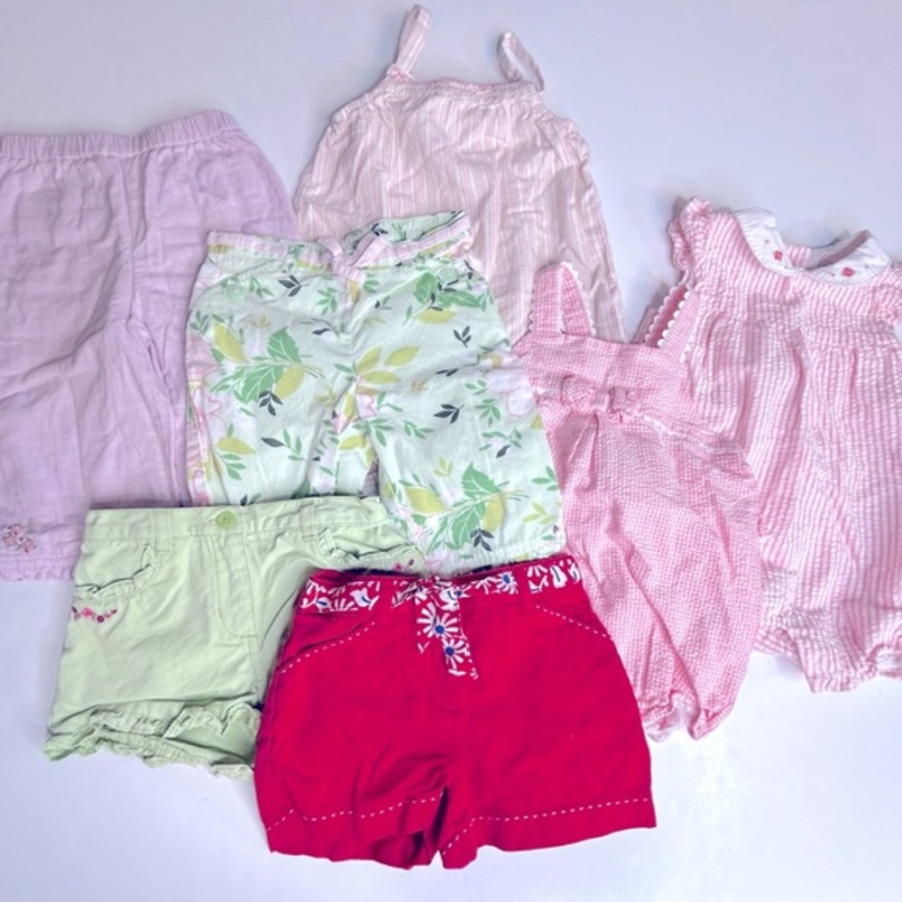 Janie and Jack Girls Size 6-12 Month 7‎ Item Bundle